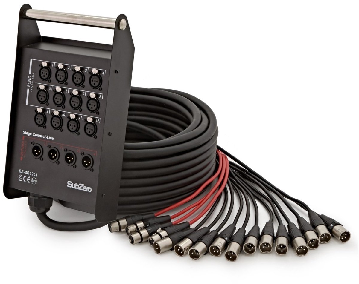 SubZero 16 kanaals fase vak 12 In / 4 uit, 25 m