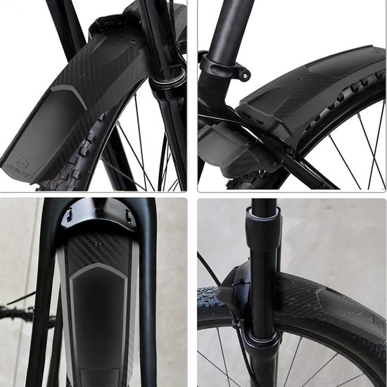 M-Wave CAGO Spatbord Achter – Universeel Voor 20-29 Inch Fiets, Zwart Kunststof, Eenvoudig Monteerbaar