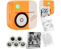 Mini thermische printer Bluetooth inktloze zakprinter compatibel met Android en iOS Bluetooth labelmaker kan foto's, schilderijen en QR-codes afdrukken