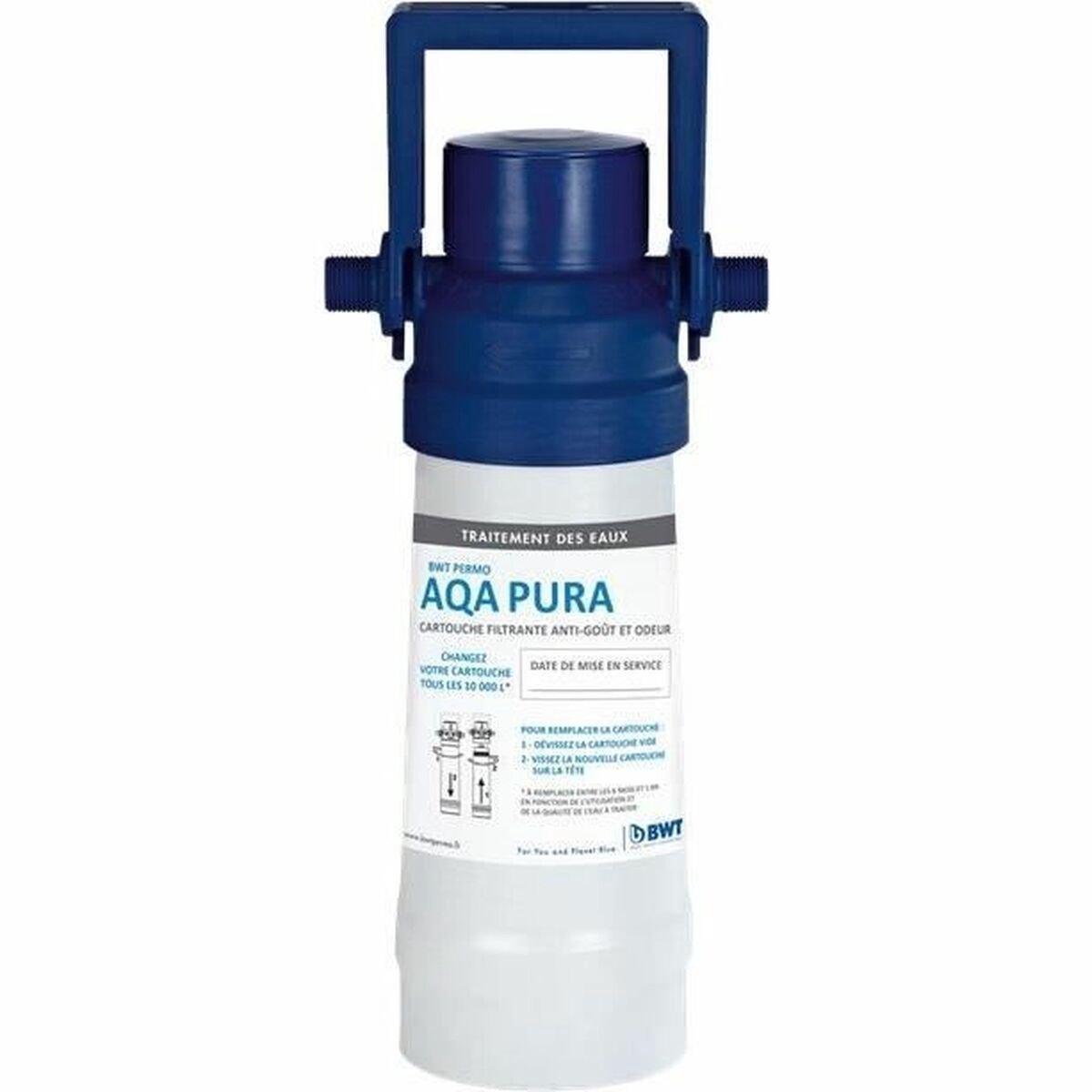 Filter - BWT - AQA PURA - Filter voor onder de gootsteen om slechte smaken en geuren te verwijderen