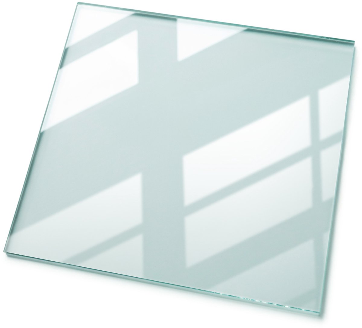 TULUP Tafelblad Glas - Gehard Glas - 60 cm x 60 cm - Transparante Glasplaat - Vierkant Tafelblad Glas - Gehard Glazen Tafelblad Voor de Eettafel in de Eetkamer - Glazen Tafelblad Transparant Vierkant