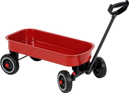 BOLDERKAR 101x25,5x21cm, rood, in metaal en kunststof, 3+ van Merkloos — afbeelding 2