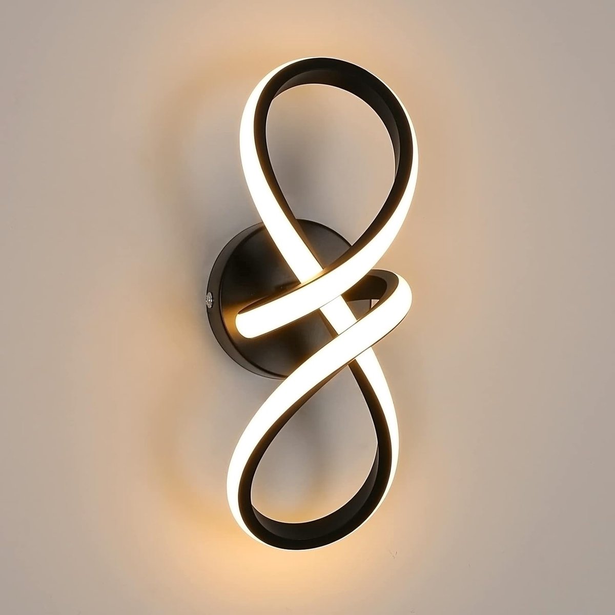 Wandlamp voor binnen, moderne wandlamp van 20 W, warm licht van 3000 K, LED-wandlampen voor woonkamer, slaapkamer en gang [Energieklasse E]