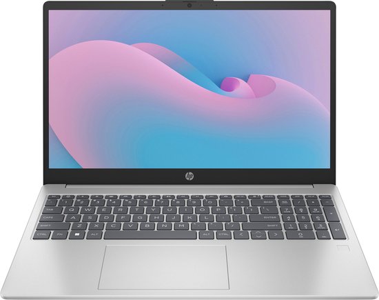 HP 15-fc0828nd AMD Ryzen™ 7 7730U Laptop 39,6 cm (15.6") Full HD 16 GB DDR4-SDRAM 512 GB SSD Wi-Fi 6 (802.11ax) Windows 11 Home Zilver - HP - Hoofdafbeelding