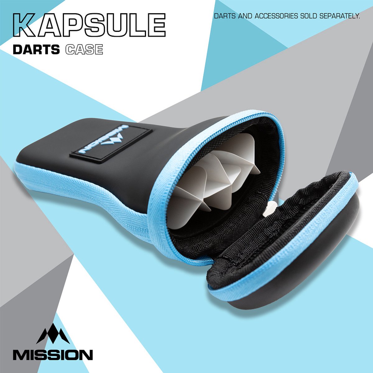 Mission Mission Kapsule Black Blue - Dart Case