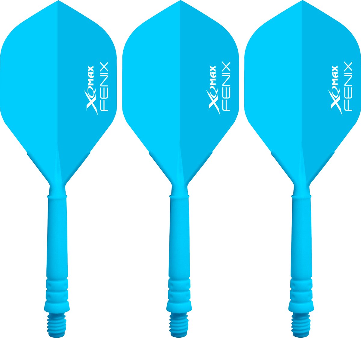 XQ Max Fenix Blue Standard - Dart Flights Medium