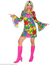 Costume de hippie | Flora Bora Hippie des années 70 | Femme | Grand | Costume de carnaval | Déguisements