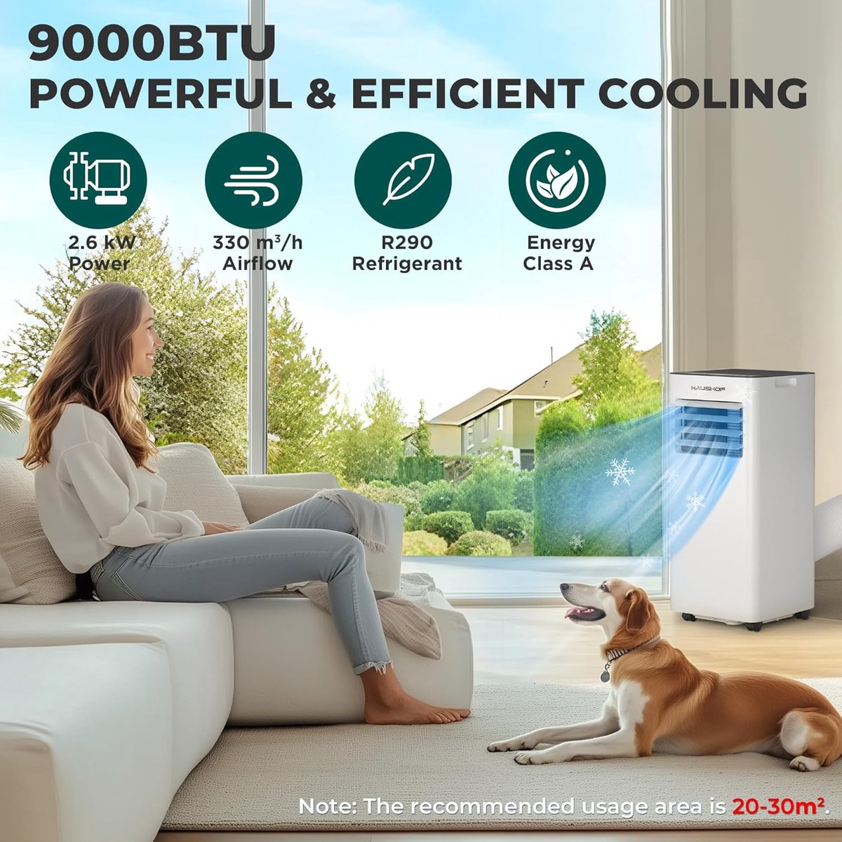 Afbeelding 3 van RFWR Mobiele airconditioning 9000 BTU 4-in-1 - Koeler,