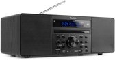 DAB radio met CD speler, Bluetooth, USB mp3 speler en radio - Stereo - Zwart - Audizio Prato