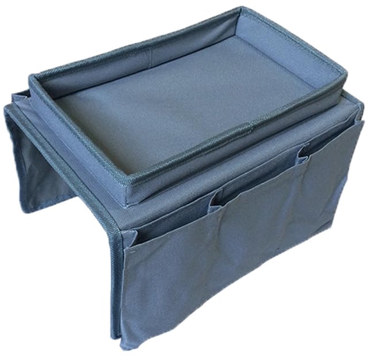 Sofa Armsteun Organizer - Multifunctioneel, Ruimtebesparend - Grijs - Stof