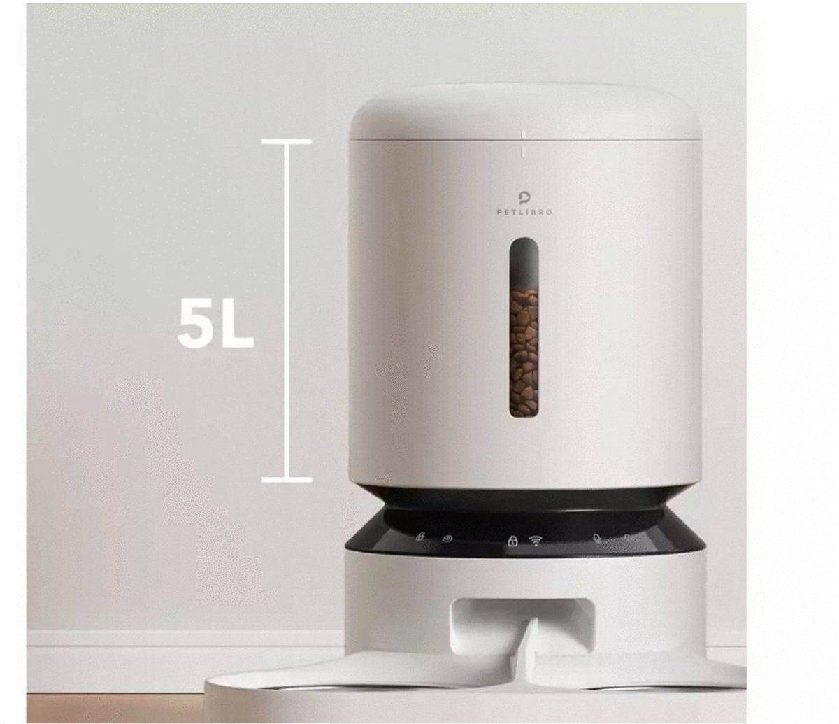 Afbeelding 3 van Petlibro Granary Automatische Wifi Voerbak - Voerbak - 5 l Zwart