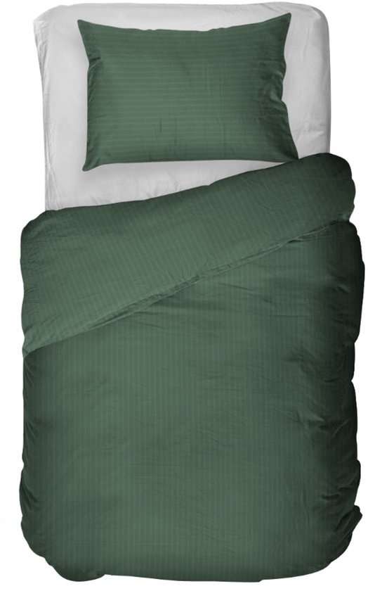 Kayori Elin Dekbedovertrek Katoensatijn - 260x200-220 cm +2 slopen - Lits-jumeaux - Donkergroen van Kayori — afbeelding 5