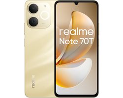 realme Note 70T 17,1 cm (6.74") Dual SIM Android 15 4G USB Type-C 4 GB 256 GB 6000 mAh Goud