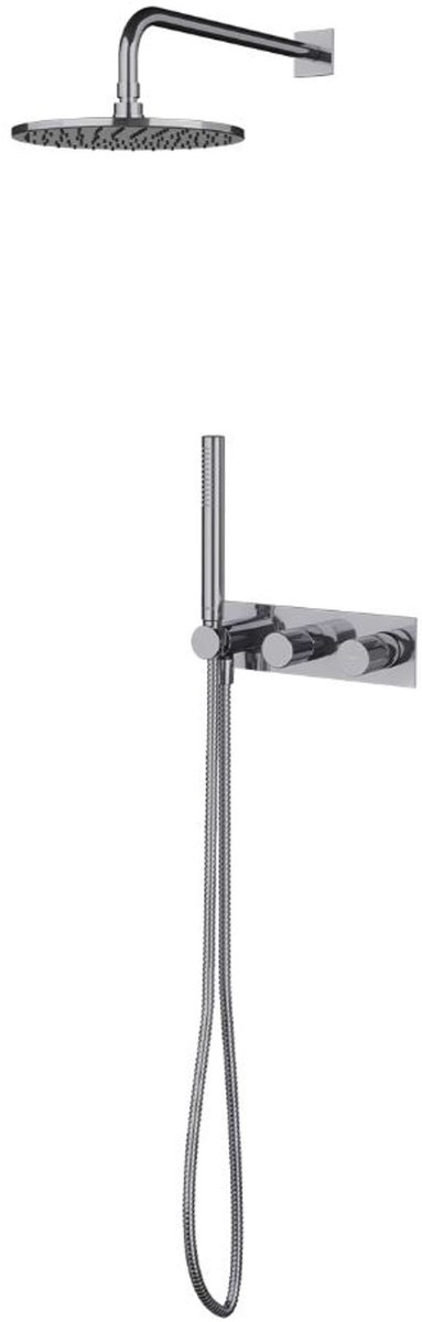 OMNIRES Contour - Doucheset met inbouwkraan, met inbouwdeel, diameter 25 cm, chroom SYSCT10CR