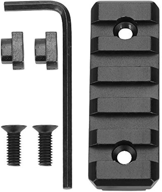 2 Rail picatinny aluminium avec attache M-lok vis et écrous - Rails