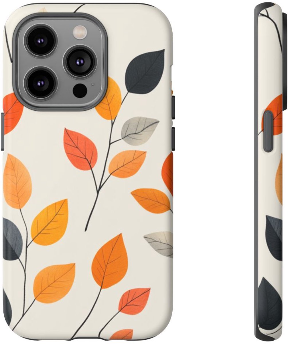 Herfstbladeren Patroon – Telefoonhoesje Geschikt voor iPhone 14 Pro