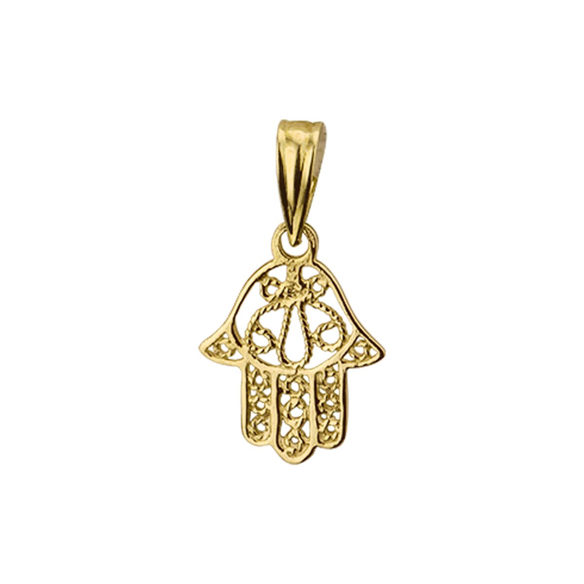 Marie Celeste hanger fatima hand - Goud