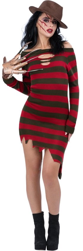 A Nightmare On Elm Street Freddy Krueger Dames Kostuum