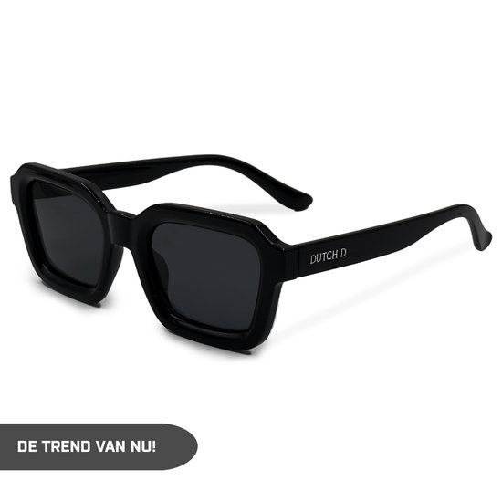 DUTCH'D® - Zonnebril - Gepolariseerd - Heren - Dames - Zwart - Met Case - Festival - Auto - UV400 - CAD3