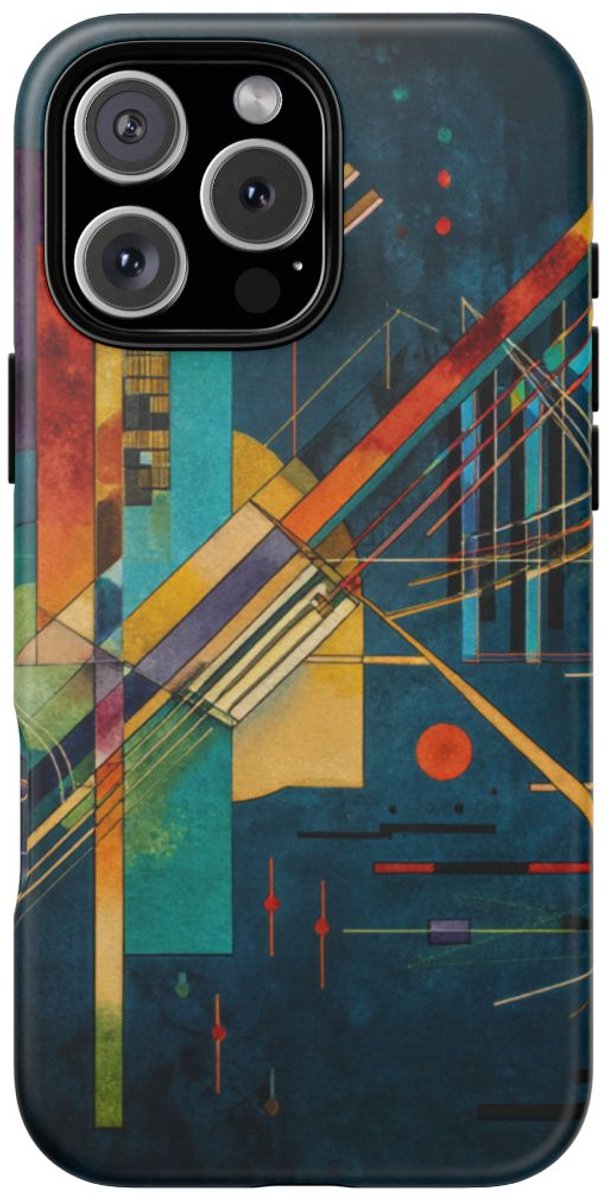 Abstracte Geometrische Kunst – Telefoonhoesje Geschikt voor iPhone 16 Pro Max