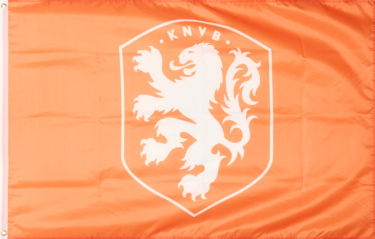 Nederlands Elftal Vlag - Oranje Vlag - WK Versiering - 100x150cm - Geschikt voor Buiten