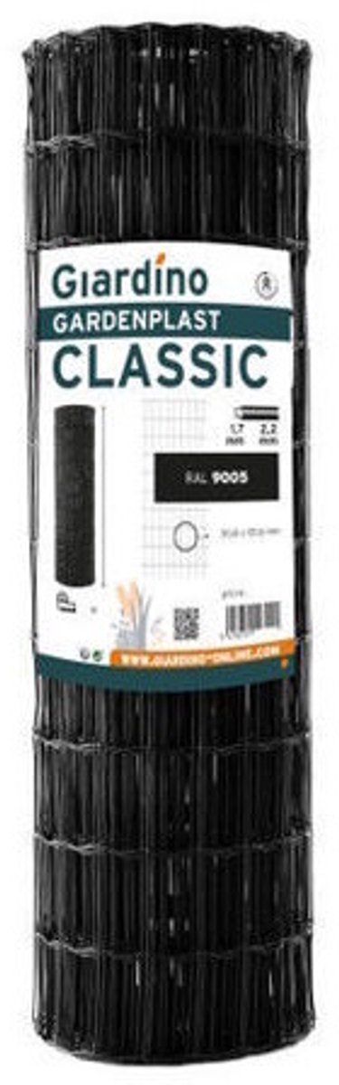 Giardino Gardenplast classic Gaas zwart 1.02m 1.02m x 25m