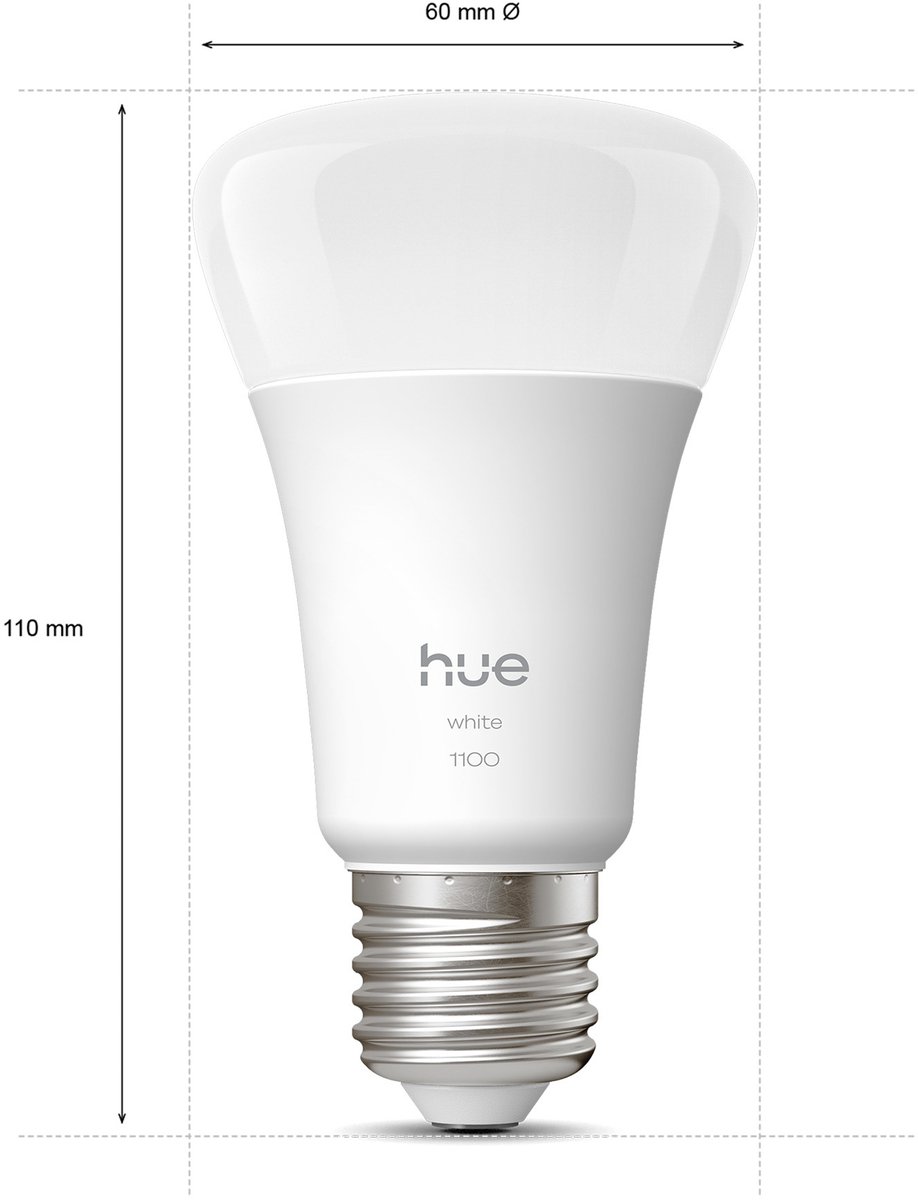 Philips Hue Slimme LED A60 lamp , Warm Wit Licht, E27 Fitting – foto 7