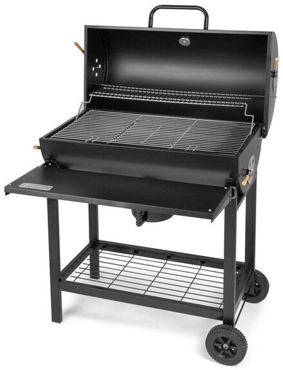 Houtskoolbarbecue met Deksel en Wielen Fieldmann FZG 1007 Zwart van Merkloos — afbeelding 4