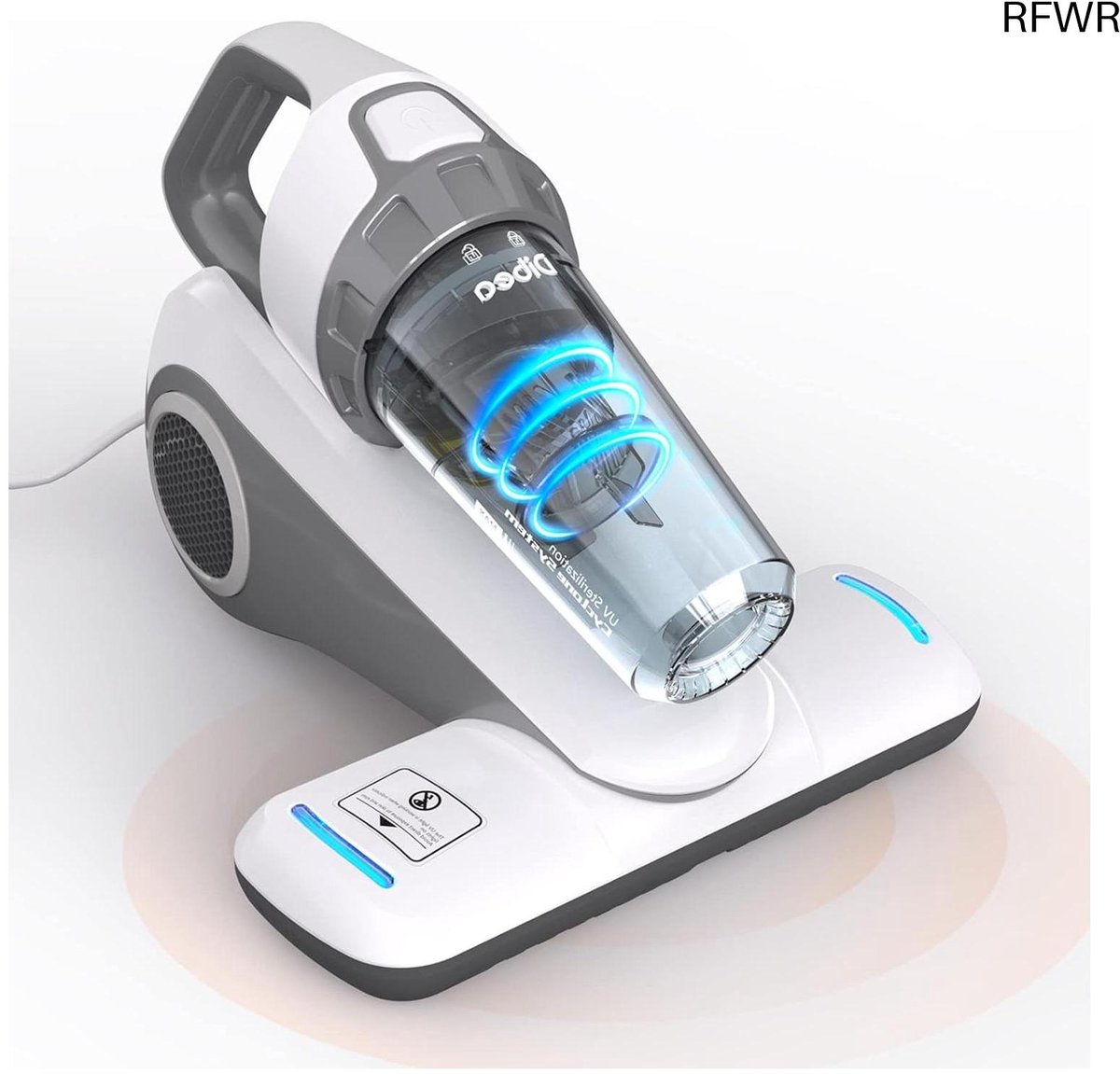 RFWR® Krachtige Handstofzuiger met UV-C Licht - Verwijdert Mijten en Allergenen voor Schone Matrassen