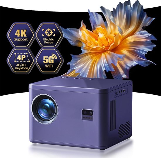 MKSS® Mini Beamer - Projector met Wifi - Bluetooth