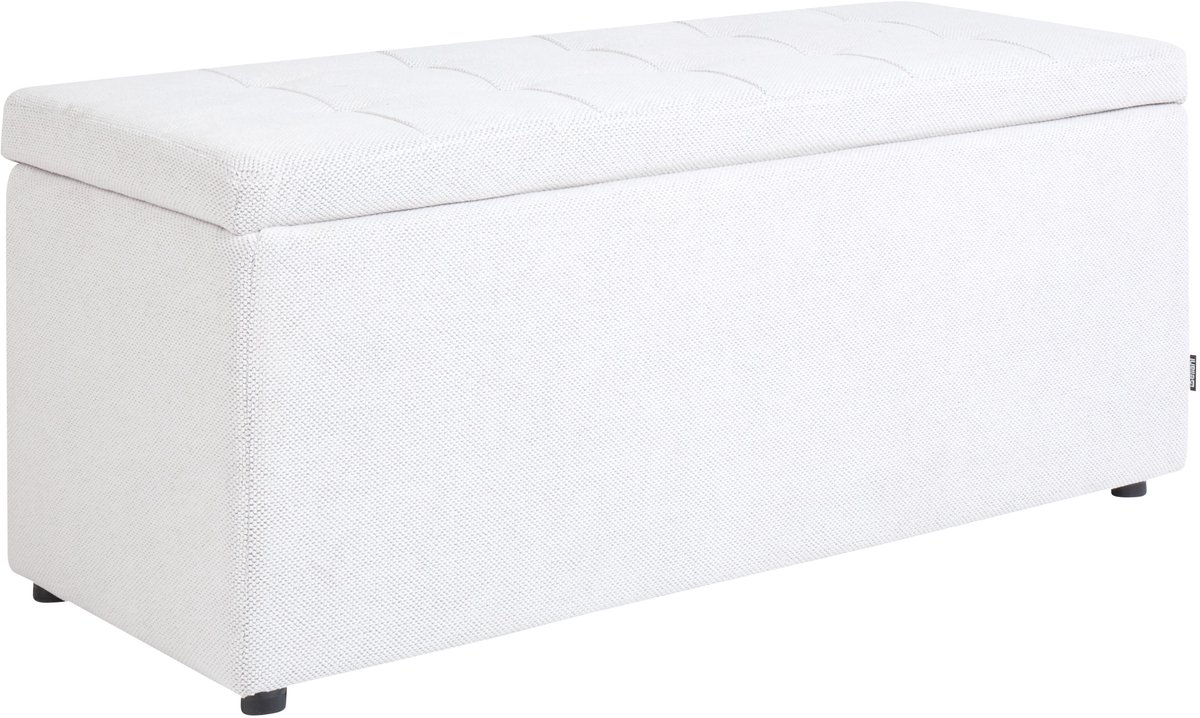 OREM - Hocker - Gebroken wit - Polyester