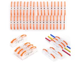 Kabelverbinders Set - LT-211 transparant - Splice kit - Draadverbinding 0,08-4,0mm² - Voor elektriciens & monteurs - Transparant - Compact - 34 stuks