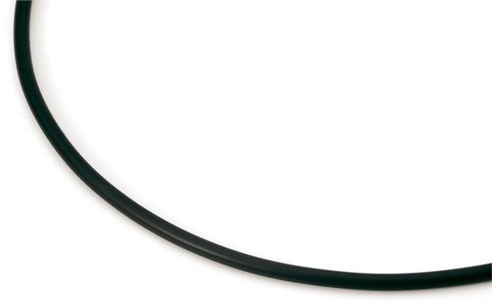Collier Boccia Titanium 0827-01 - Caoutchouc et Titane - Noir