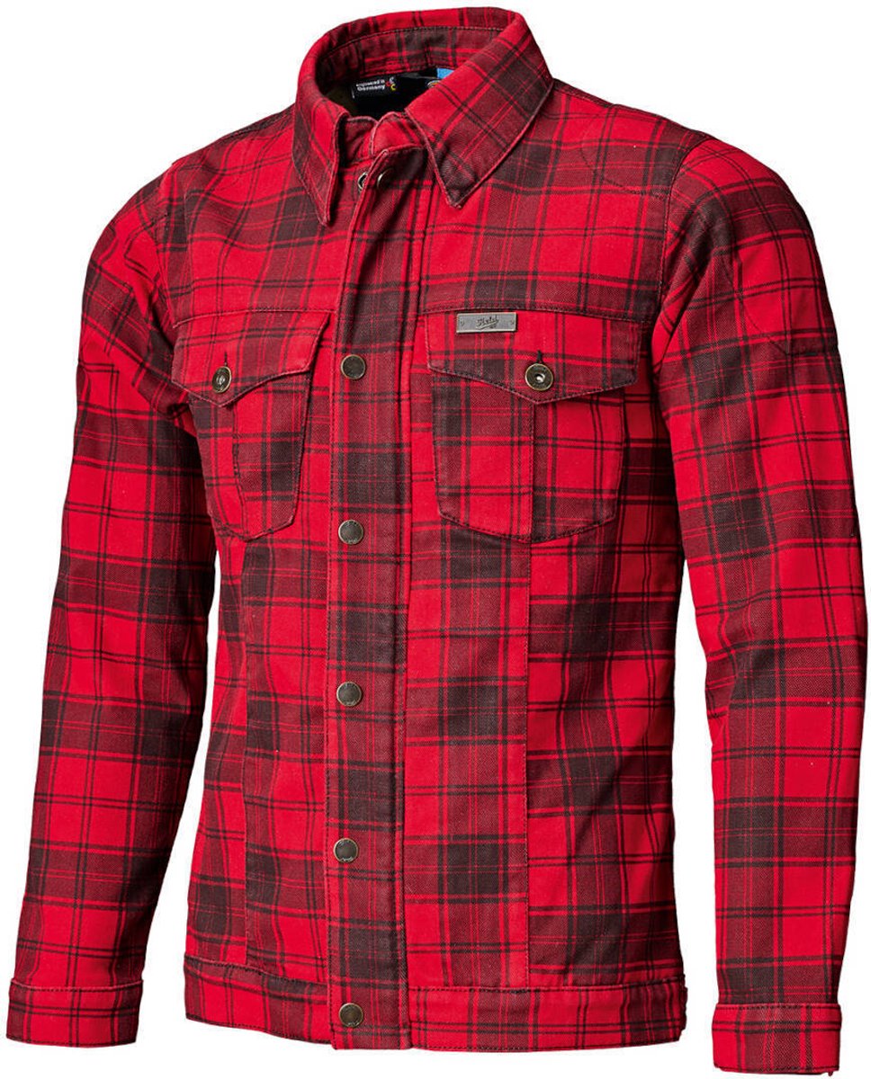 Held Woodland Zwart Rood Motorshirt - Jas