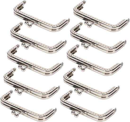 Allecto Plus - Metalen Frame Coin Purse Kiss Sluiting Reliëf Koppeling
