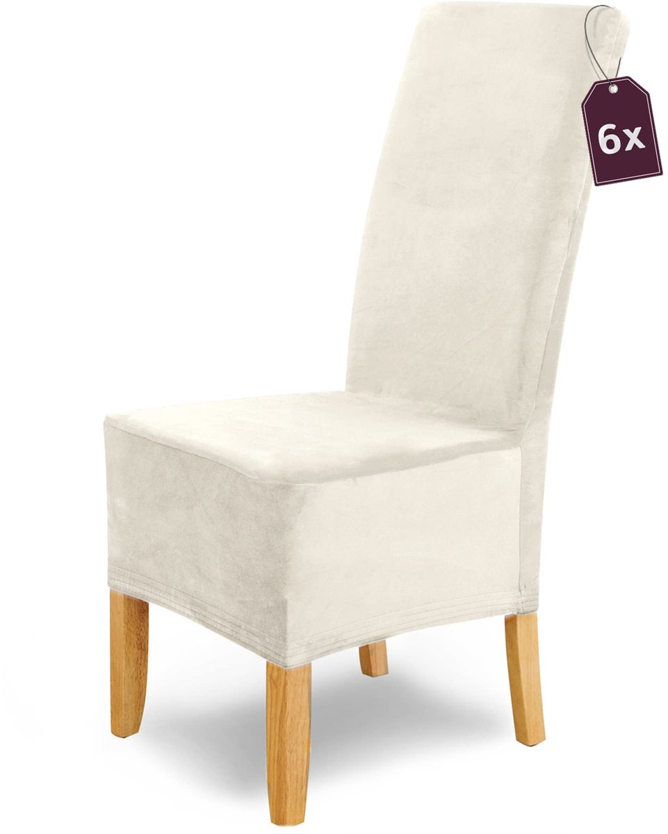 Ibenzoa® Set van 6 Luxe Fluwelen Stoelhoezen voor Elegante en Moderne Interieurs