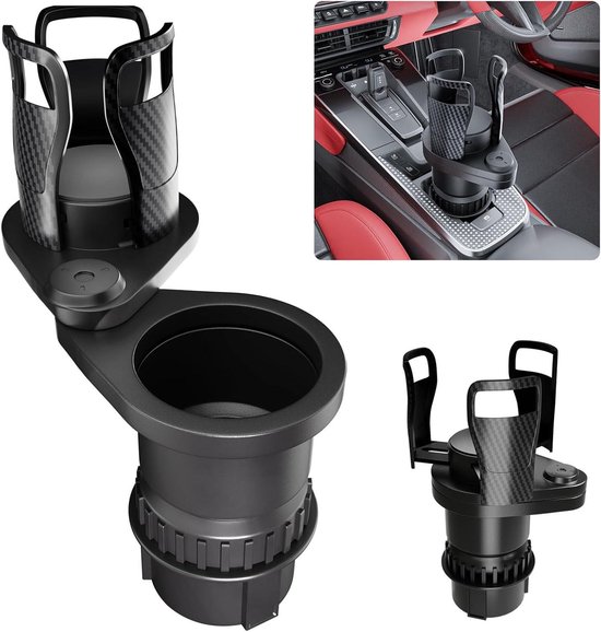 Integral Ultimate Expander Auto Bekerhouder - Verstelbare Basis - Expander & Organizer voor Voertuigen - Compatibel met Koffiemok, Yeti 14/24/36/41 oz, Ramblers, Hydro Flessen 32/40 Oz, 3,4-4