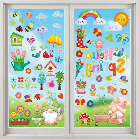 Lente raamstickers maken met Creall Window Colour » Crea met kids
