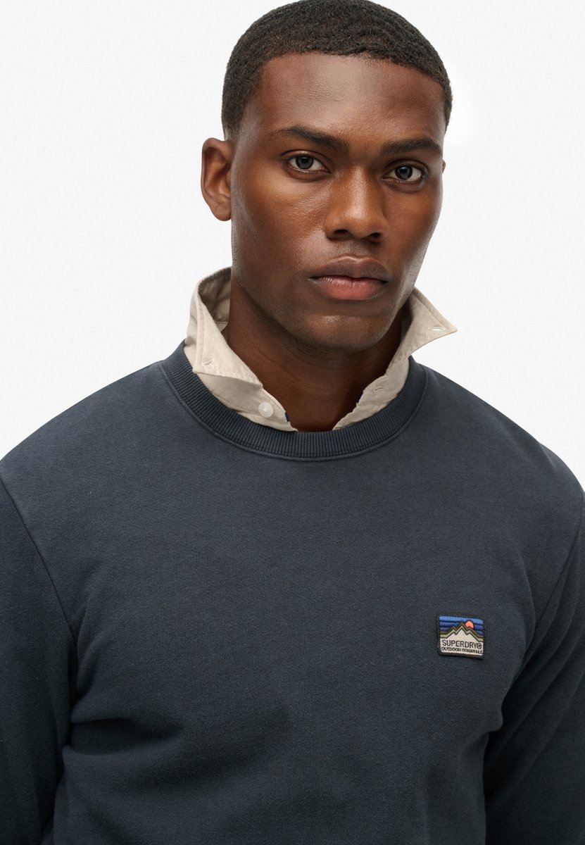 Superdry Great Outdoors geborduurd sweatshirt Heren Truien Marineblauw