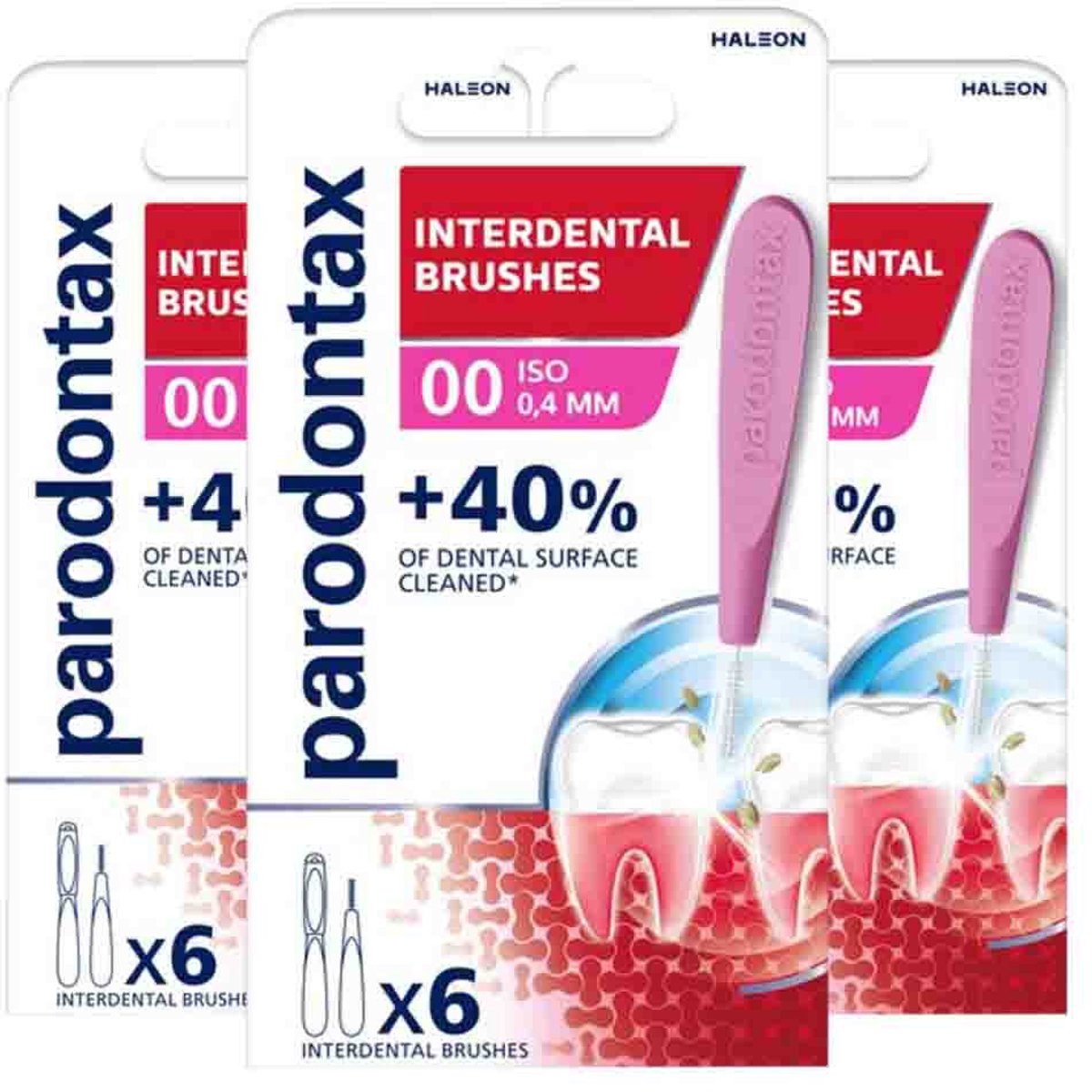 Parodontax Interdentale Ragers Size 0 - 3 x 6 stuks - Voordeelverpakking