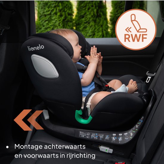 Lionelo Braam i-Size Autostoeltje - 0-36kg - ISOFIX + steunpoot - 360° draaibaar van LIONELO — afbeelding 3