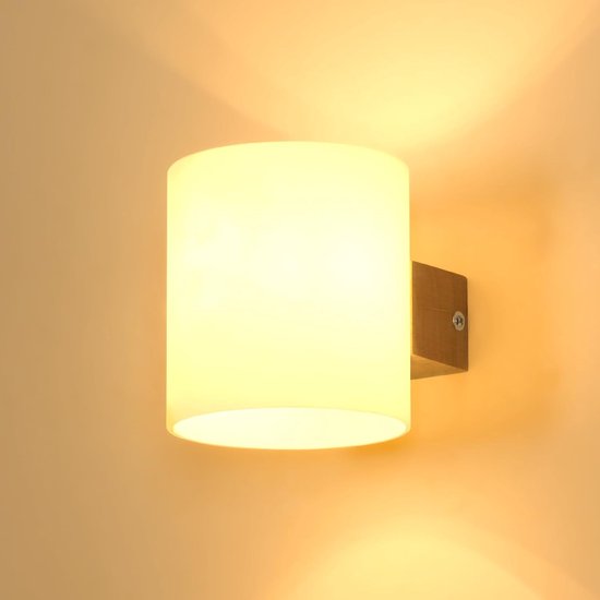 OOWOLF Pak van 2 stuks LED Wandlamp Binnen/Buiten, Moderne Op/Neer