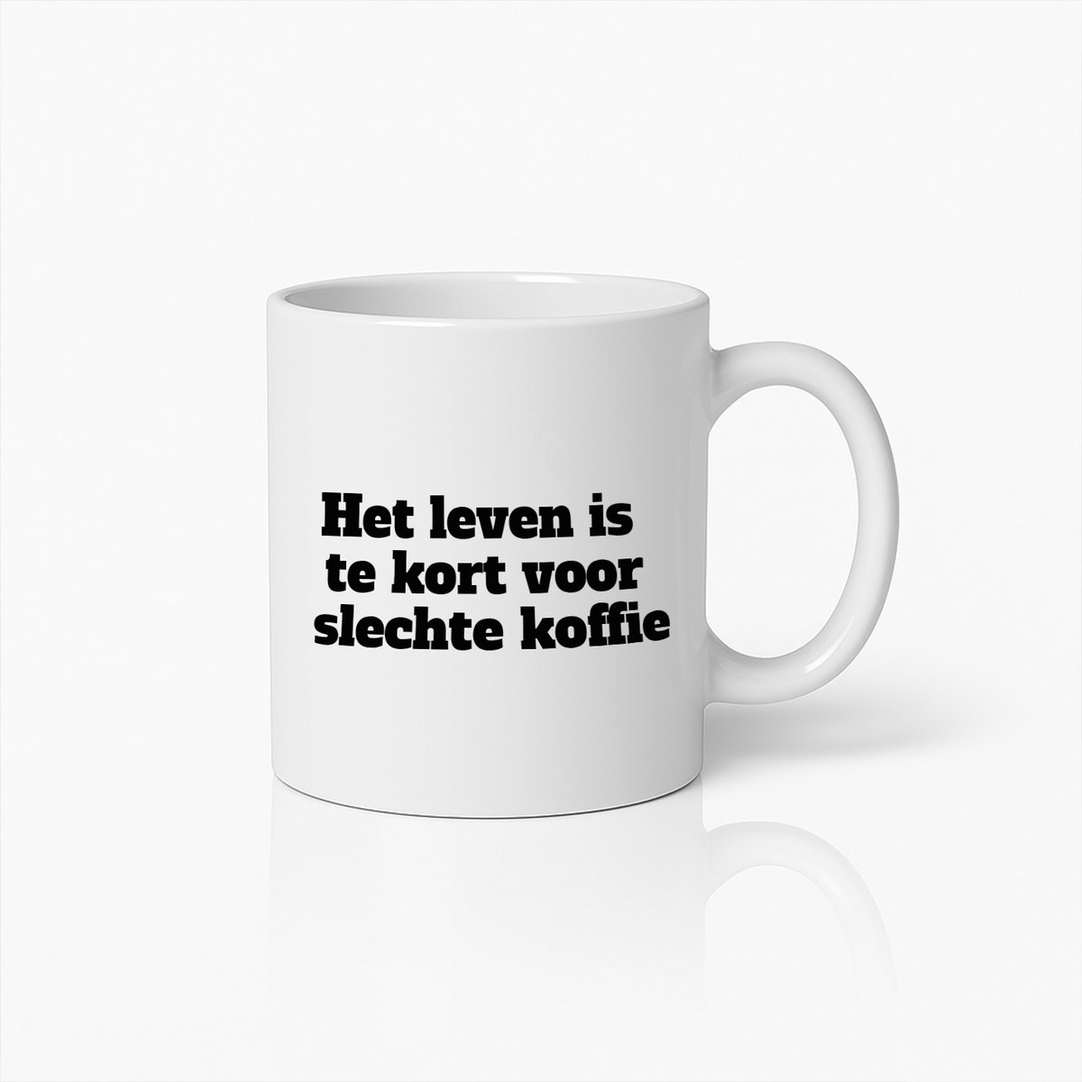 Het Leven is Te Kort voor Slechte Koffie Mok - Grappig Cadeau voor Koffieliefhebbers