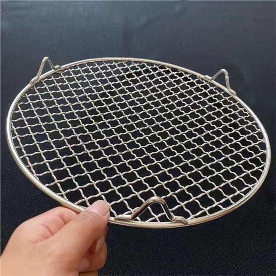 Roestvrij staal rond BBQ rooster voor grillen en bakken, perfect voor