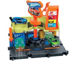 Hot Wheels City Centrum Express Autowasstraat Speelset - Racebaan