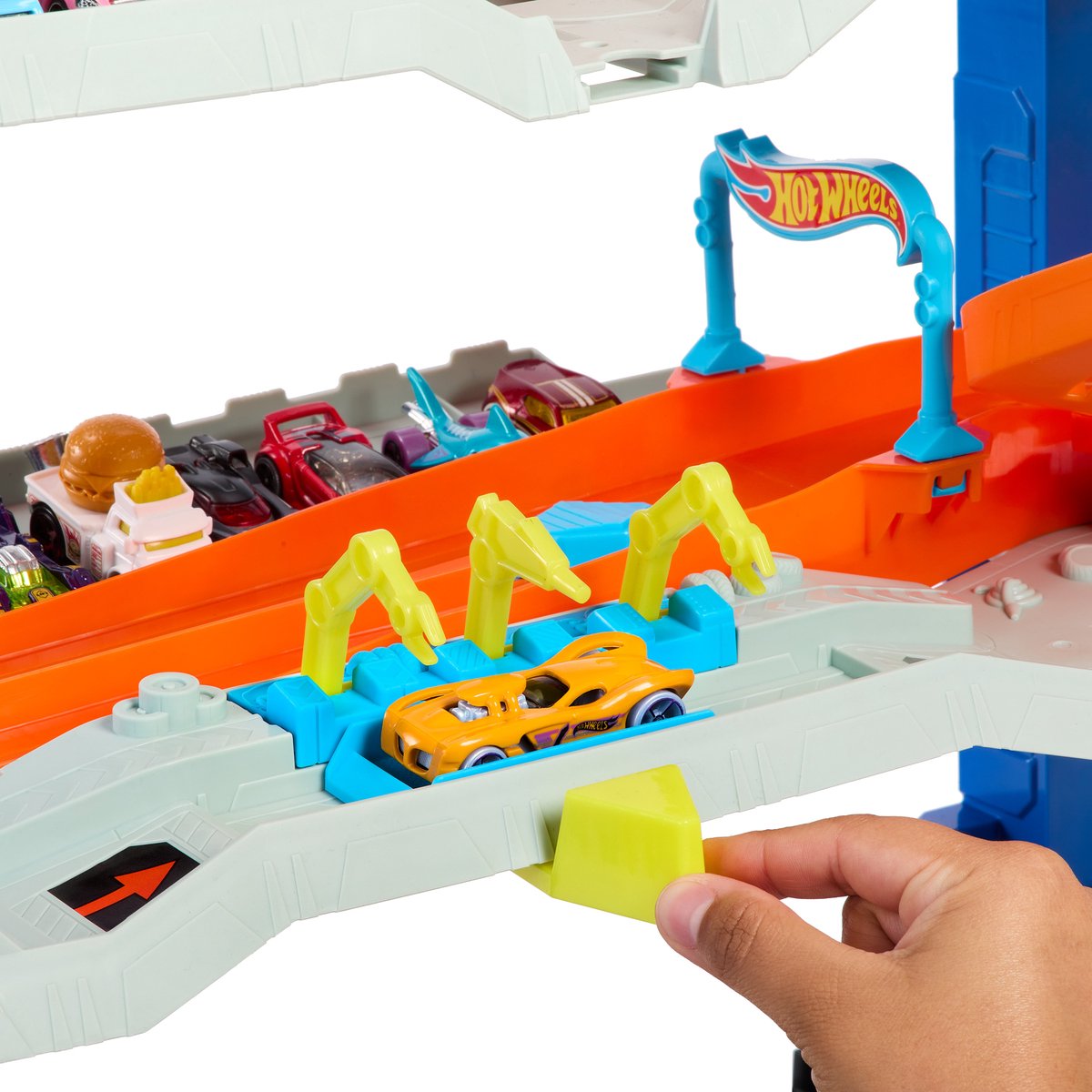 Hot Wheels - City Ultieme Garage Speelset - Met 2 metalen auto's — afbeelding 6