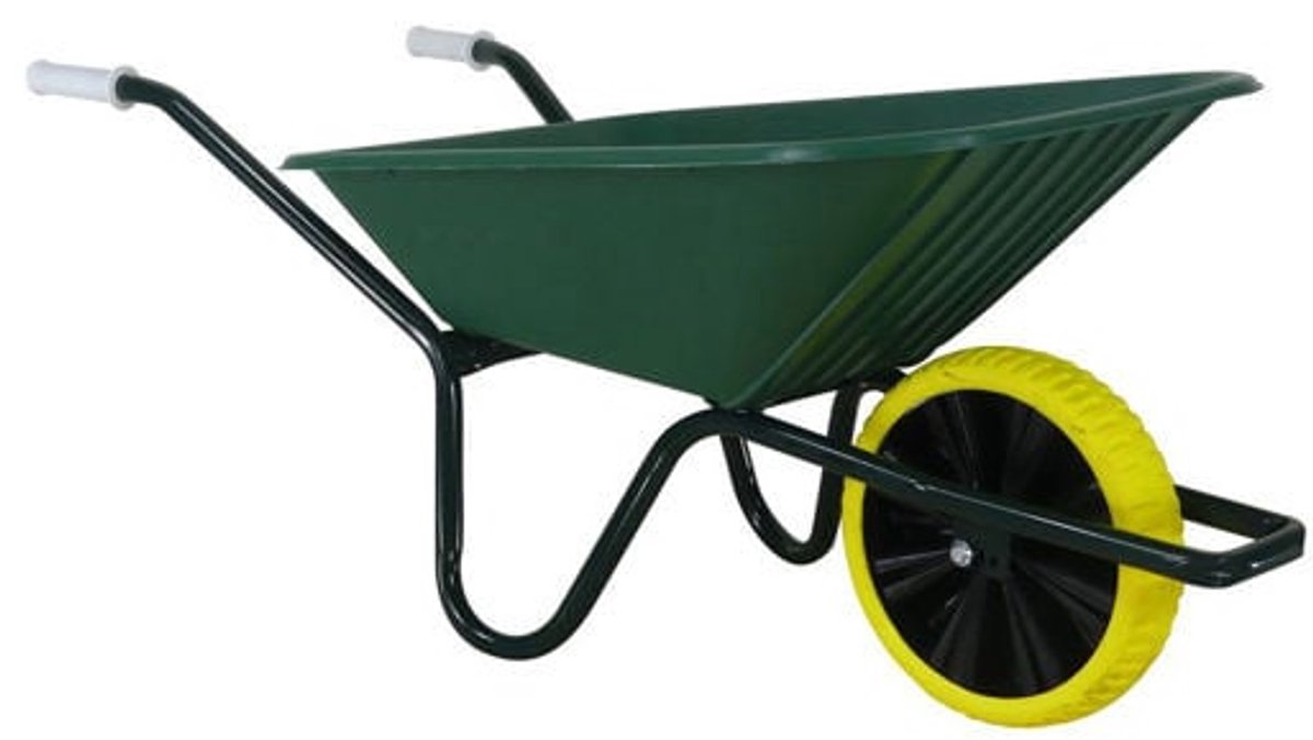 Fort Tuinkruiwagen Groen Met Massief Wiel