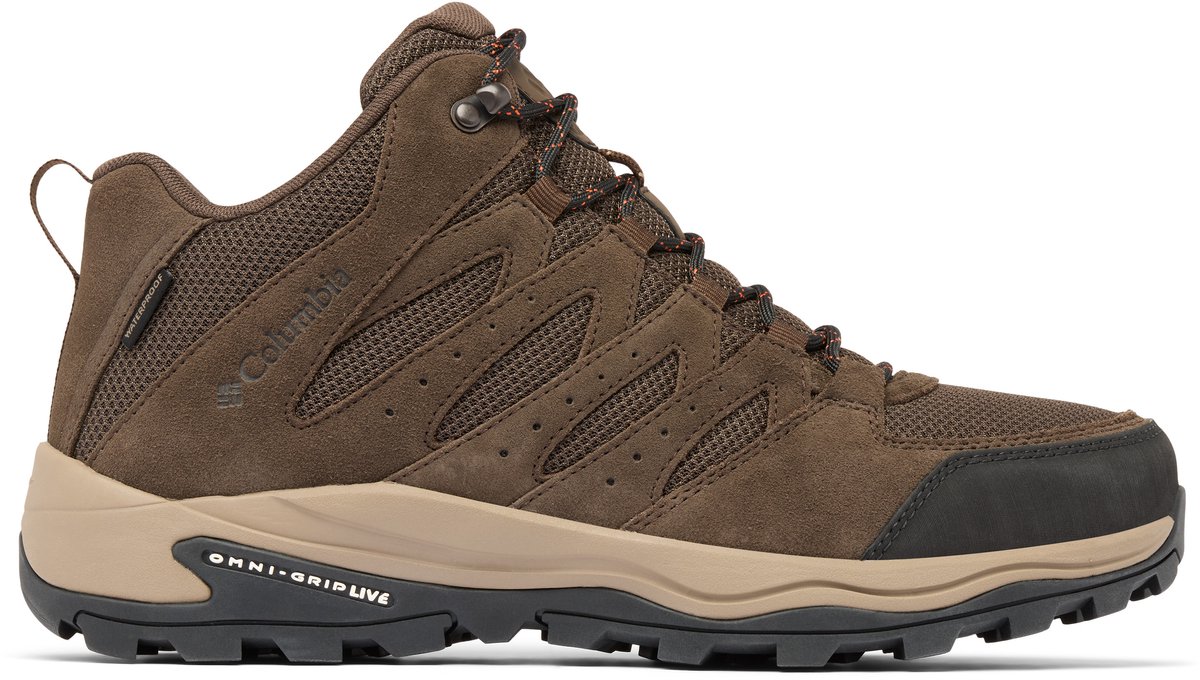 Columbia REDMOND™ IV MID WATERPROOF Heren Wandelschoenen - Cordovan, Tangy Orange