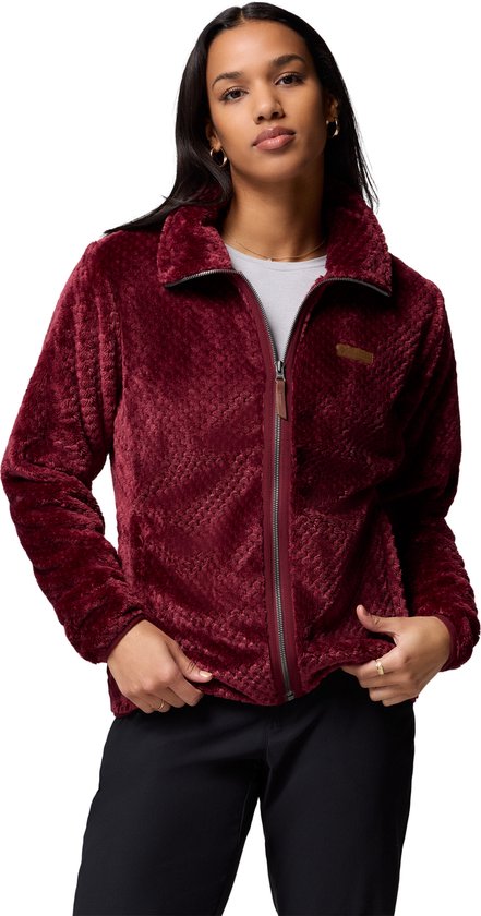 Pull d'extérieur Columbia Fire Side™ II Sherpa FZ pour femme - Vin riche