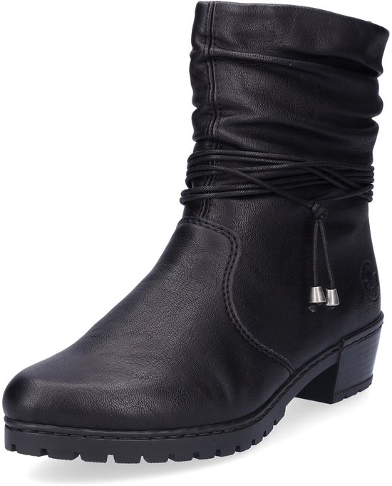 Rieker Tex Enkellaarsjes zwart Suede